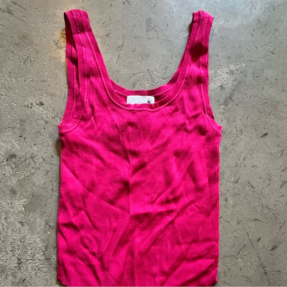 Pink babaton ribbed tank - Picture 2 of 2